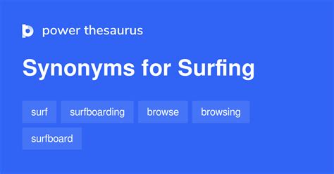 SURFING Synonyms: 20 Similar Words .